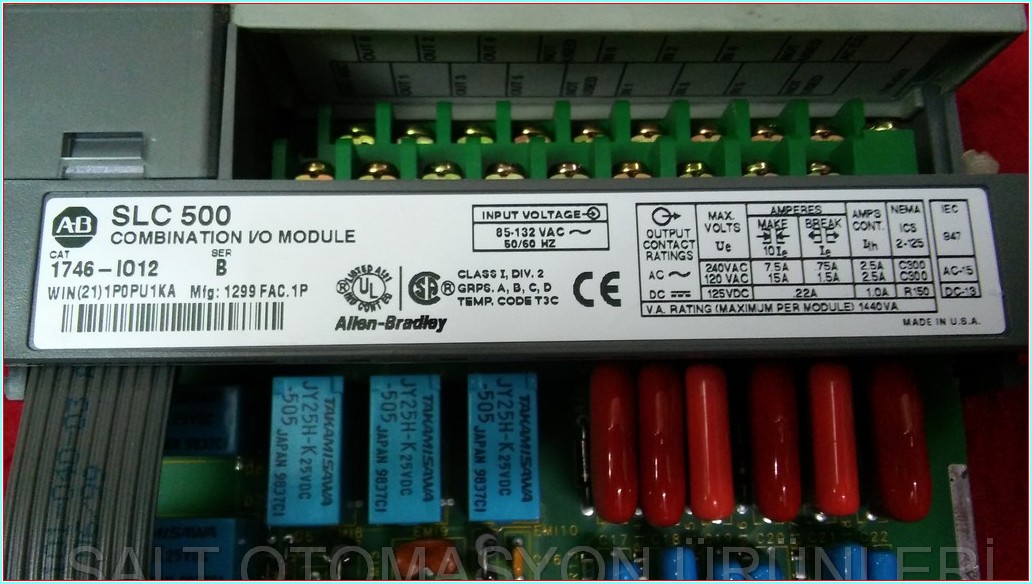 ALLEN BRADLEY SLC 500 1746-IO12 COMBINATION I-O MODULE PLC SLC500