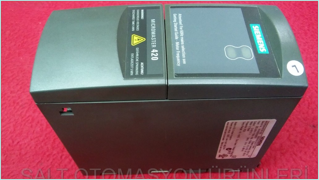 SIEMENS 6SE6420-2AB17-5AA1 0,75KW MICROMASTER420 SÜRÜCÜ INVERTER
