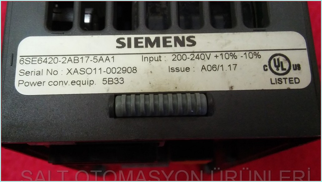 SIEMENS 6SE6420-2AB17-5AA1 0,75KW MICROMASTER420 SÜRÜCÜ INVERTER