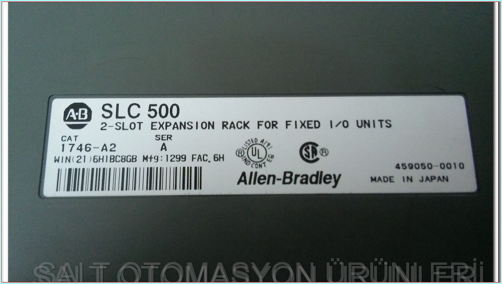 ALLEN BRADLEY SLC 500 1746-A2 2-SLOT EXPANSION RACK FOR FIXED I-O UNITS PLC SLC500