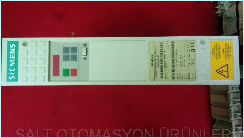 SIEMENS 6SE7016-1EA51-Z FREQUENZUMRICHTER AC DRIVE SIMOVERT MC MASTERDRIVE