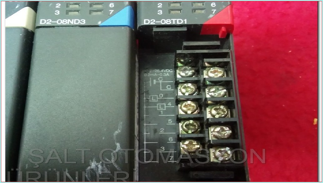 KOYO D2-04B D2-240 CPU D2-CTRINT D2-08ND3 D2-08TD1 DİRECT LOGİC 205 PLC TAKIM