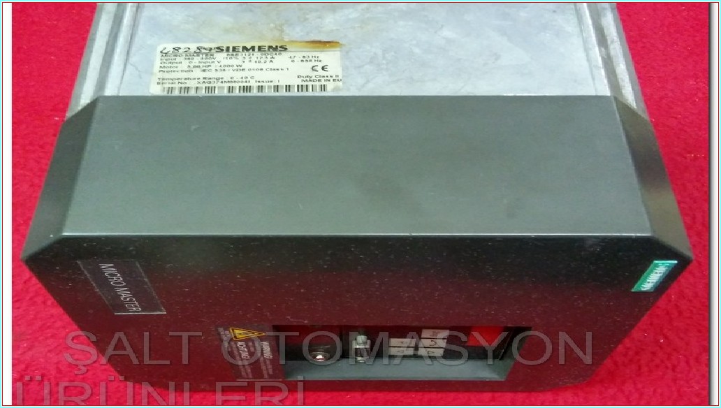 SIEMENS MICROMASTER 6SE3121-0DC40 4KW SÜRÜCÜ