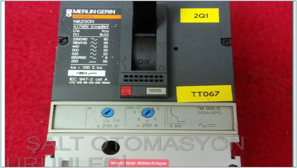 MERLİN GERİN VİGİ 250 200A TMŞ İLE BİRLİKTE TAKIM TMŞ 200A  