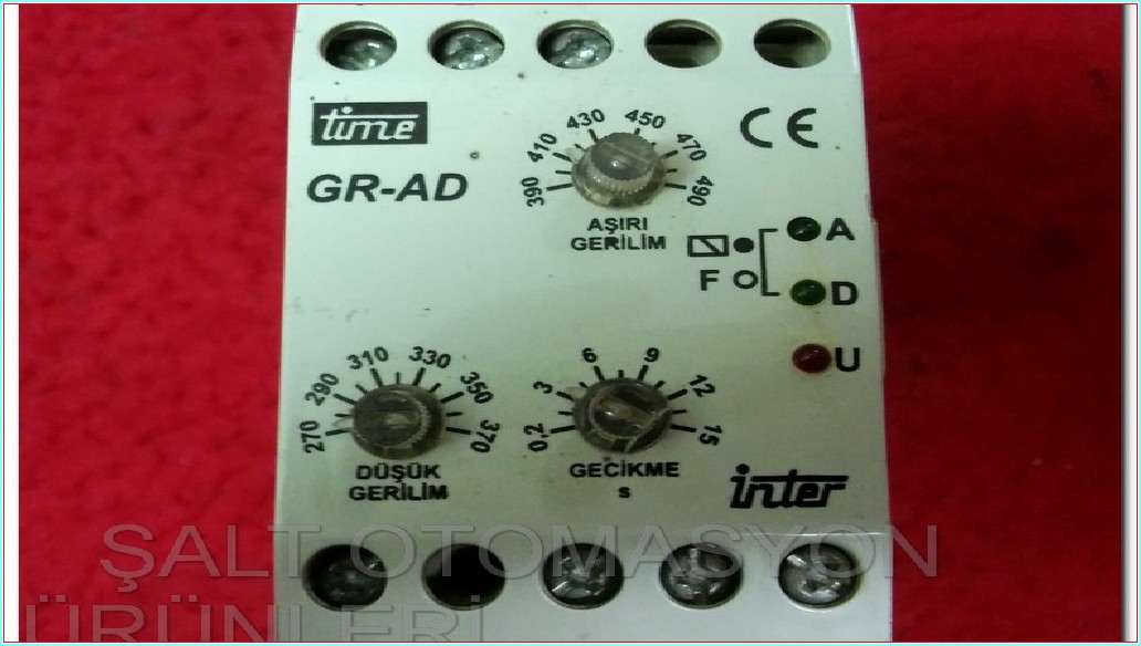 İNTER TİME GR-AD AŞIRI DÜŞÜK GERİLİM KORUMA RÖLESİ