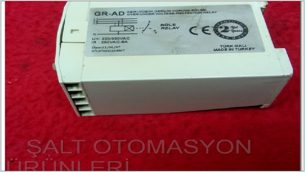 İNTER TİME GR-AD AŞIRI DÜŞÜK GERİLİM KORUMA RÖLESİ