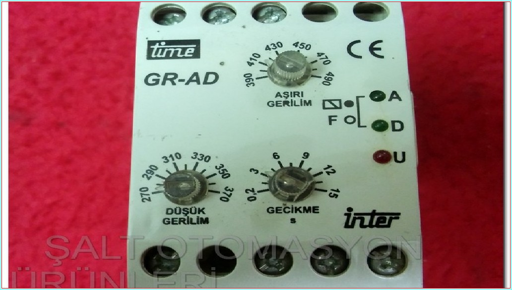 İNTER TİME GR-AD AŞIRI DÜŞÜK GERİLİM KORUMA RÖLESİ