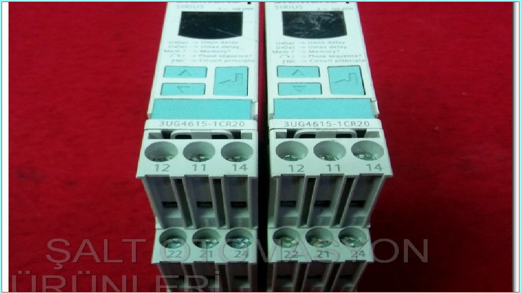 SIEMENS 3UG4615-1CR20 3 FAZ GERİLİM KORUMA RÖLESİ FAZ KORUMA