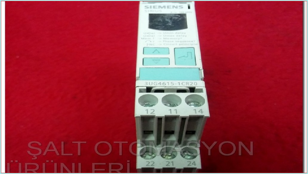 SIEMENS 3UG4615-1CR20 3 FAZ GERİLİM KORUMA RÖLESİ FAZ KORUMA