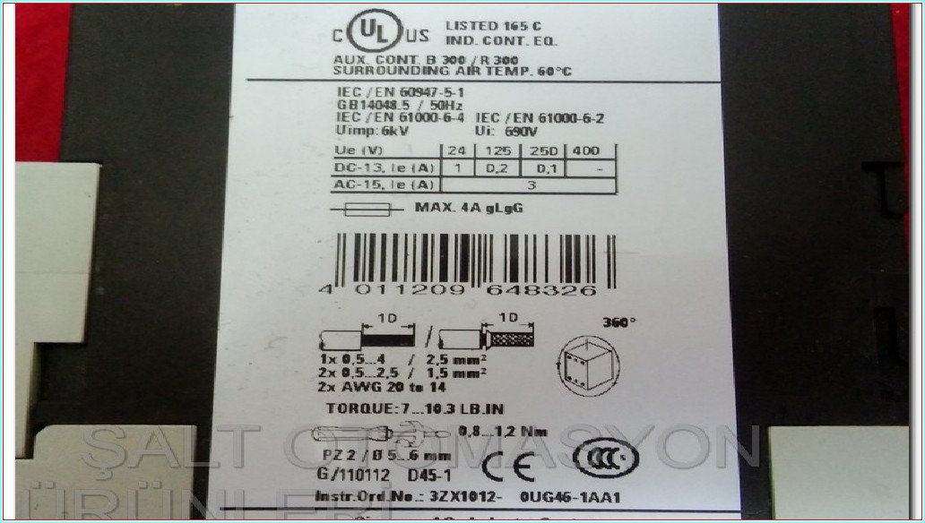 SIEMENS 3UG4615-1CR20 3 FAZ GERİLİM KORUMA RÖLESİ FAZ KORUMA