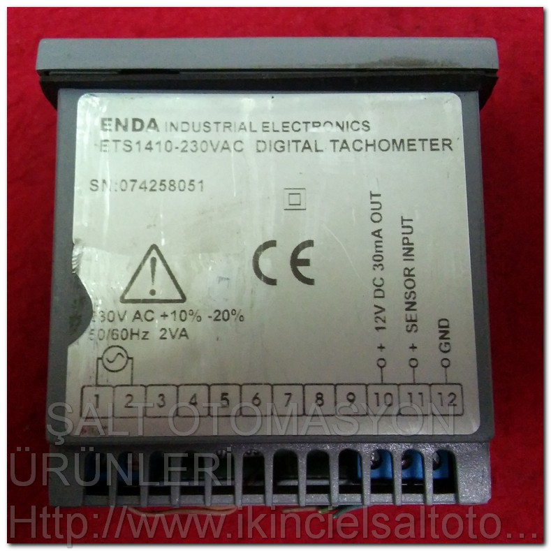 ENDA ETS 1410 ETS1410-230VAC DIGITAL TACHOMETER