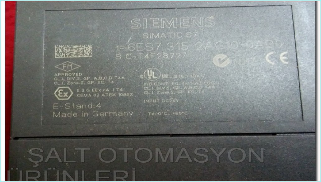 SIEMENS 6ES7 315-2AG10-0AB0 6ES7315-2AG10-0AB0 CPU315-2 DP