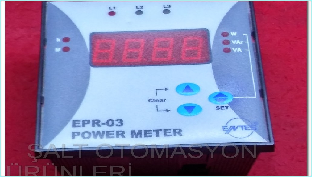 ENTES EPR-03 POWER METER GÜÇ VE ENERJİ ÖLÇER