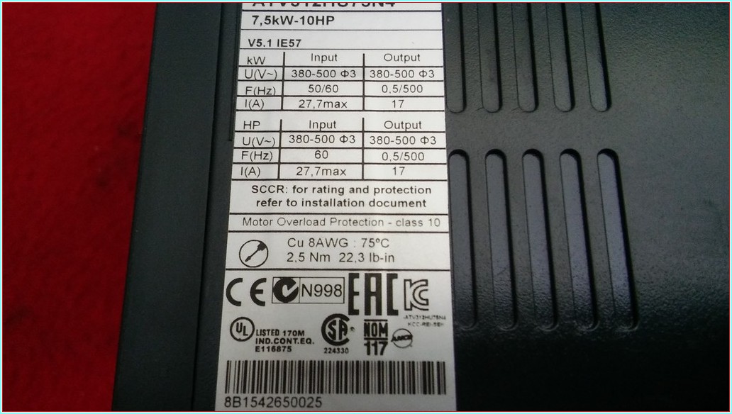 SCHNEİDER ATV312HU75N4 ATV312 7,5KW SÜRÜCÜ