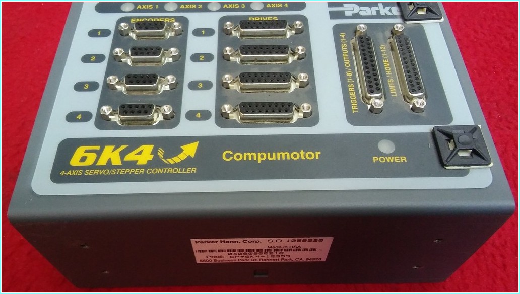 PARKER 6K4 COMPUMOTOR CP 6K4-12953 4 EKSEN SERVO STEPÖR KONTROL ÜNİTESİ