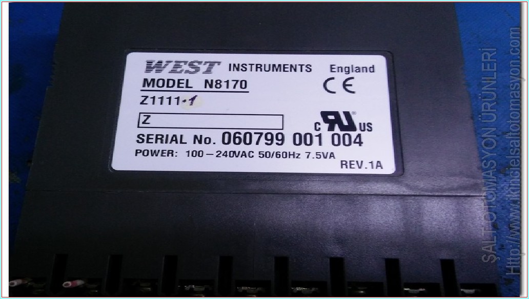 WEST 8170 1-8 DIN VALF MOTORU SÜRÜCÜ KONTRÖLÜ ISI KONTROL