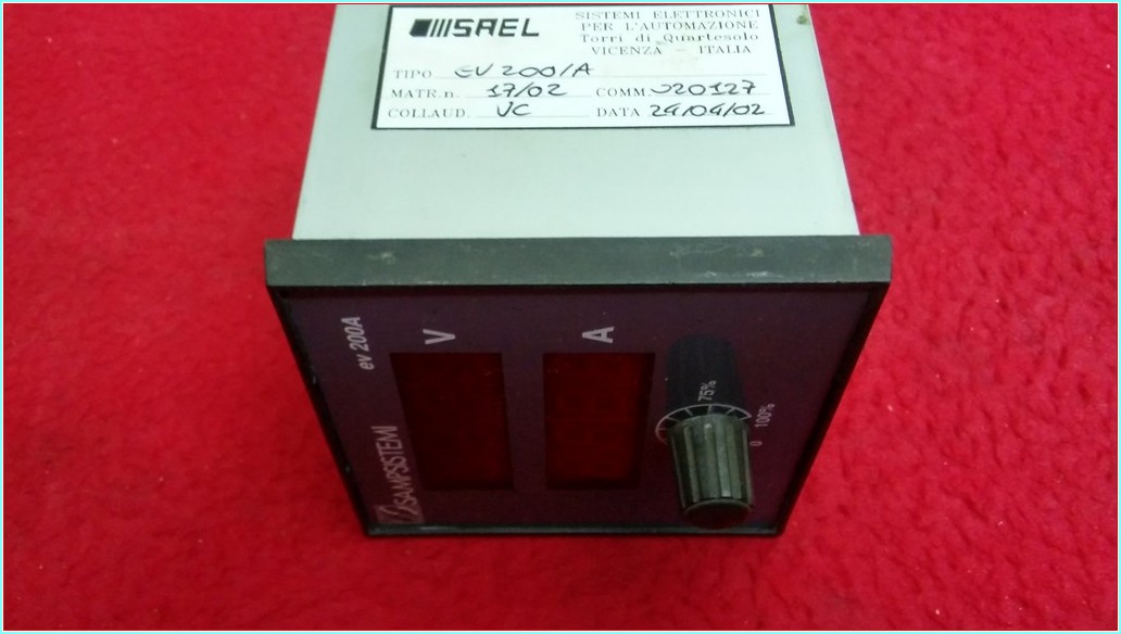SISTEMI ELETTRONICI SAEL EV 200A PER L AUTOMAZIONE TORRİ Dİ QUARTESOLO