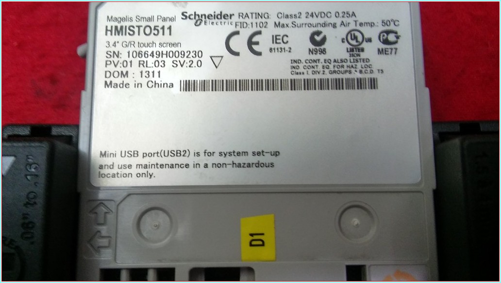 SCHNEİDER WİLO HMISTO511 MAGELİS SMALL PANEL