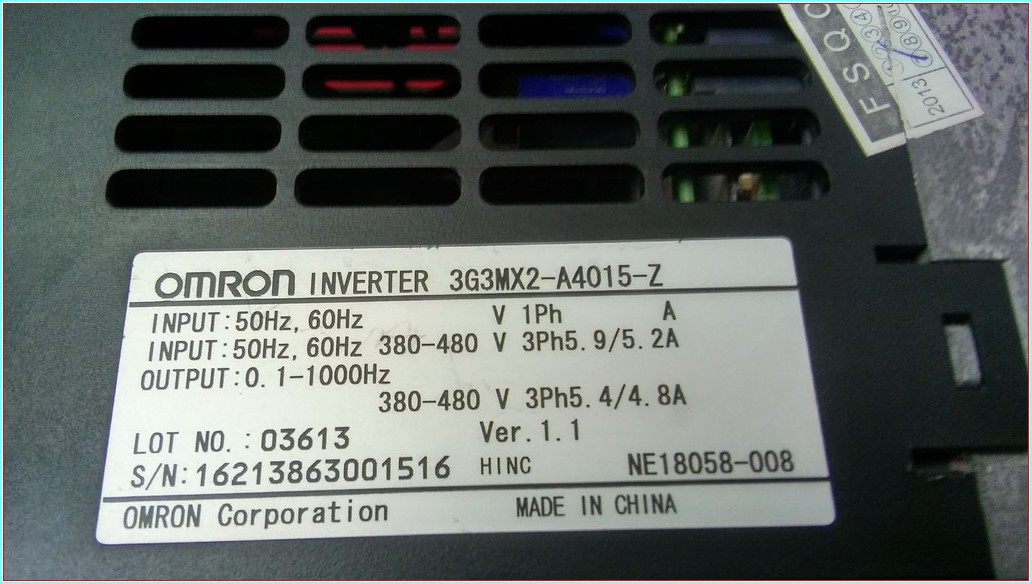OMRON 3G3MX2-A4015-Z MX2 1,5KW SÜRÜCÜ İNPUT 380V