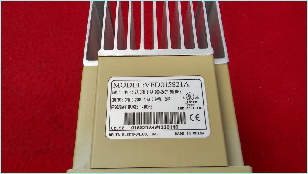 DELTA VFD015S21A S1 2,9KVA 2HP SÜRÜCÜ 1,5KW INVERTER