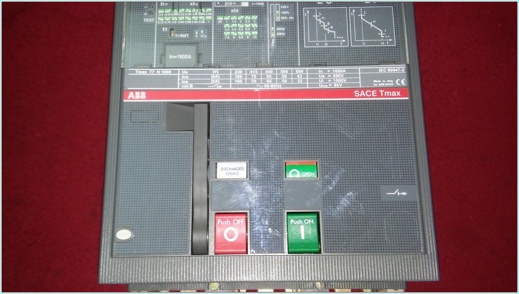ABB SACE TMAX T7 H 1600 SACE PR231 P 1600A KURMALI TİP KESİCİ