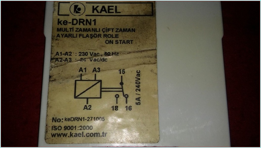 KAEL KE-DRN KE-DRN1 MULTİ ZAMANLI ÇİFT ZAMAN AYARLI FLAŞÖR RÖLE