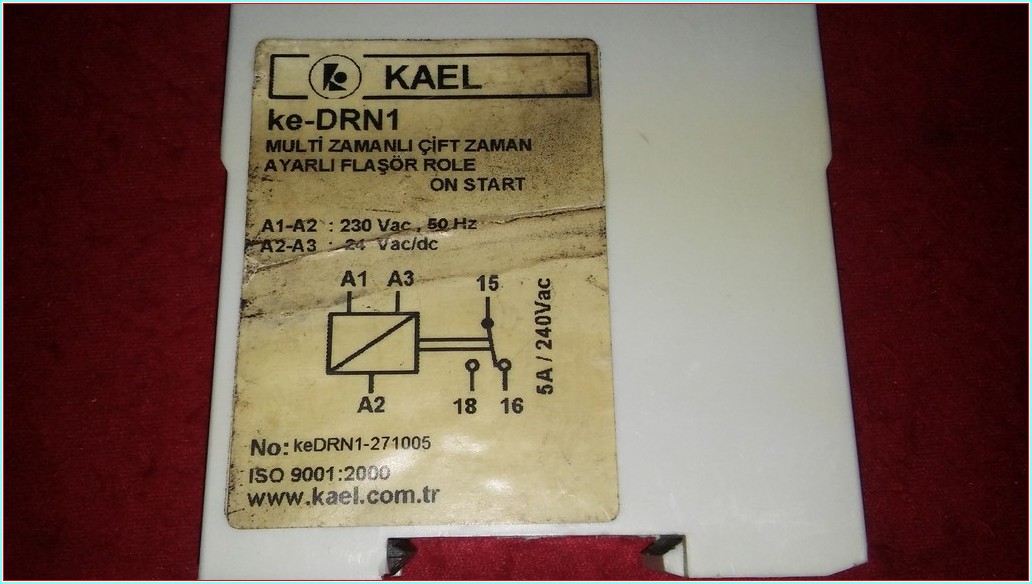 KAEL KE-DRN KE-DRN1 MULTİ ZAMANLI ÇİFT ZAMAN AYARLI FLAŞÖR RÖLE