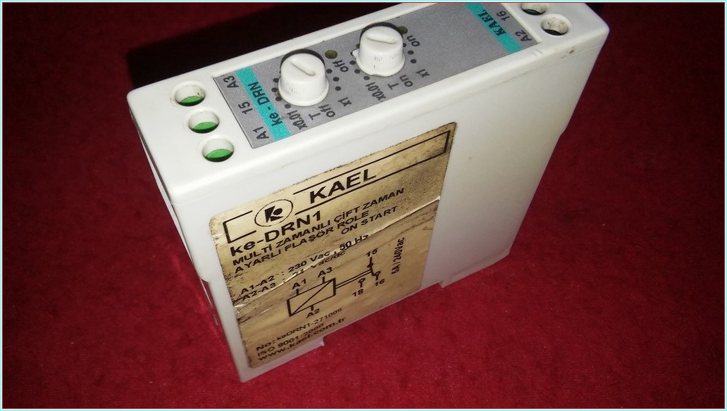 KAEL KE-DRN KE-DRN1 MULTİ ZAMANLI ÇİFT ZAMAN AYARLI FLAŞÖR RÖLE