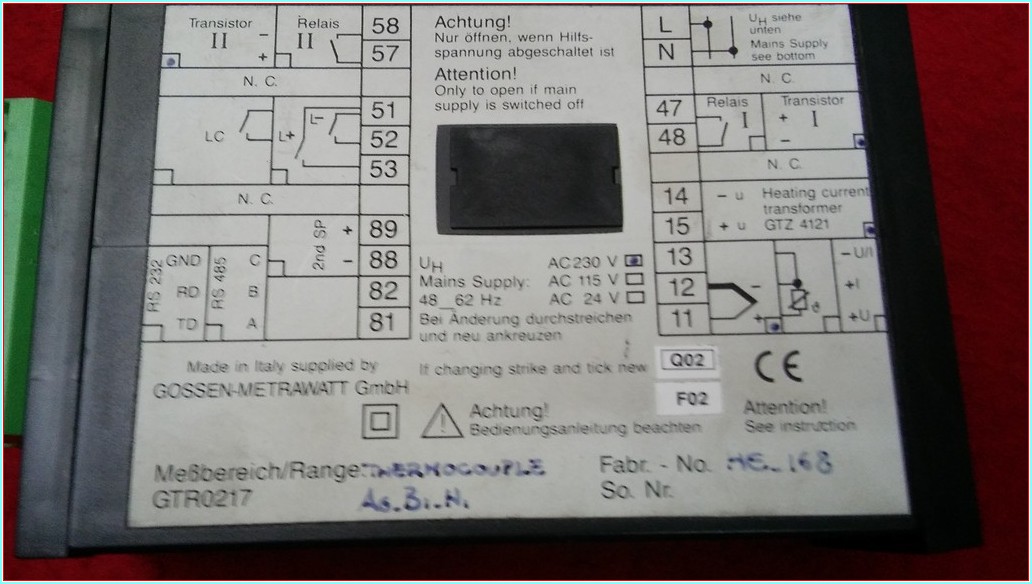 GOSEN-METREWATT CAMİLLE BAUER SICAKLIK KONTROL KARTI AKILLI RÖLE