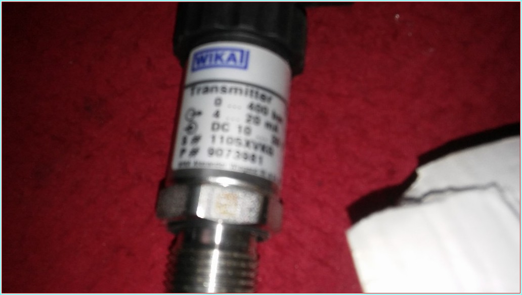 WIKA 9073981 1105XVKG 0-400 BAR TRANSMİTTER 4-20 MA DC 10-30V
