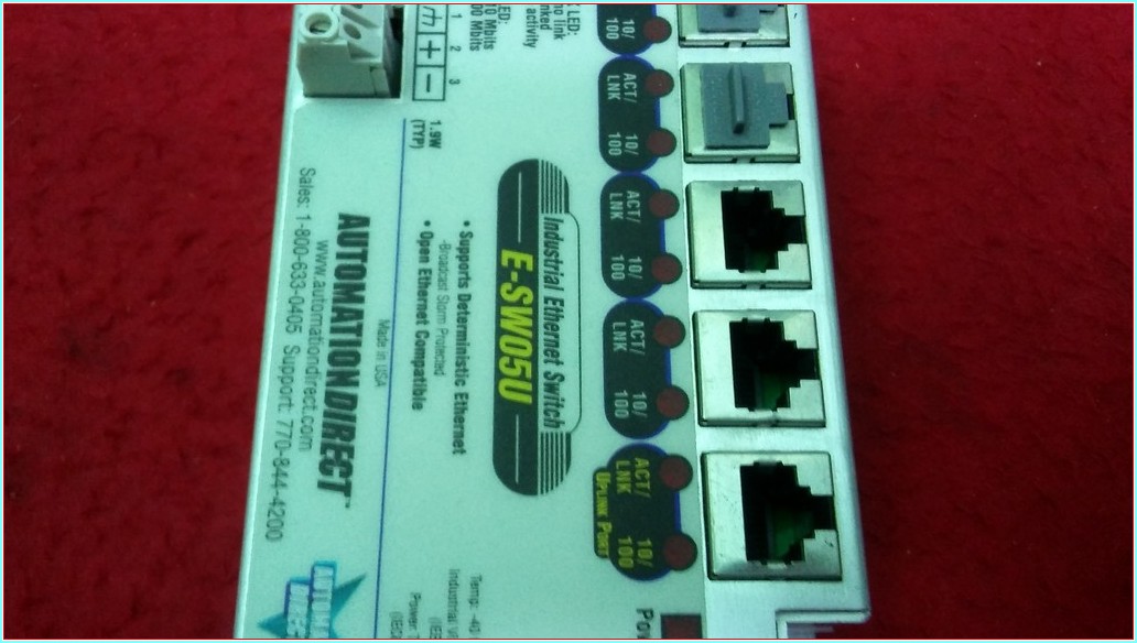 AUTOMATIONDIRECT E-SW05U 30 VDC 70MA INDUSTRİAL ETHERNET SWİTCH MODÜL