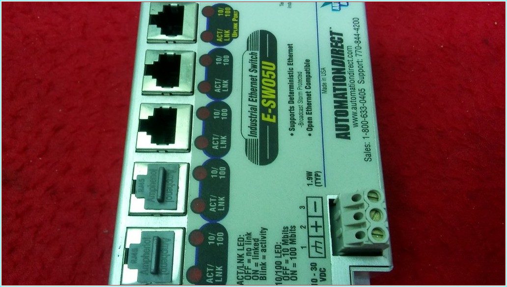 AUTOMATIONDIRECT E-SW05U 30 VDC 70MA INDUSTRİAL ETHERNET SWİTCH MODÜL