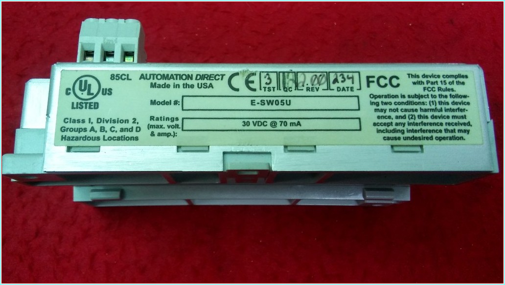AUTOMATIONDIRECT E-SW05U 30 VDC 70MA INDUSTRİAL ETHERNET SWİTCH MODÜL