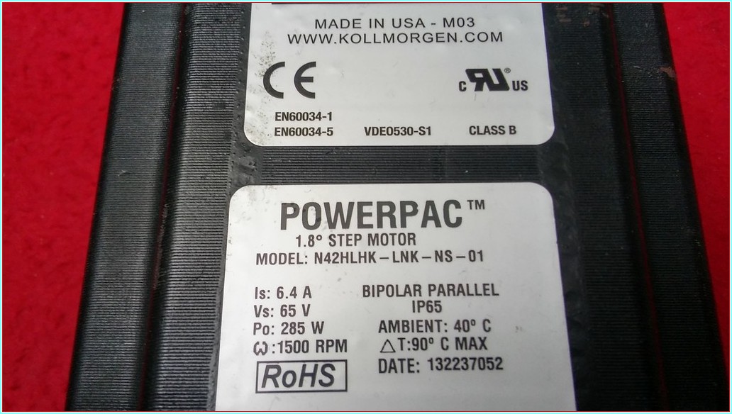 KOLLMORGEN N42HLHK-LNK-NS-01 1,8 STEP MOTOR SIFIR