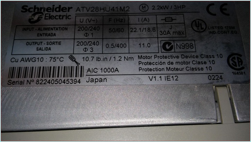 TELEMECANİQUE ATV28HU41M2 2,2KW SÜRÜCÜ SCHNEİDER