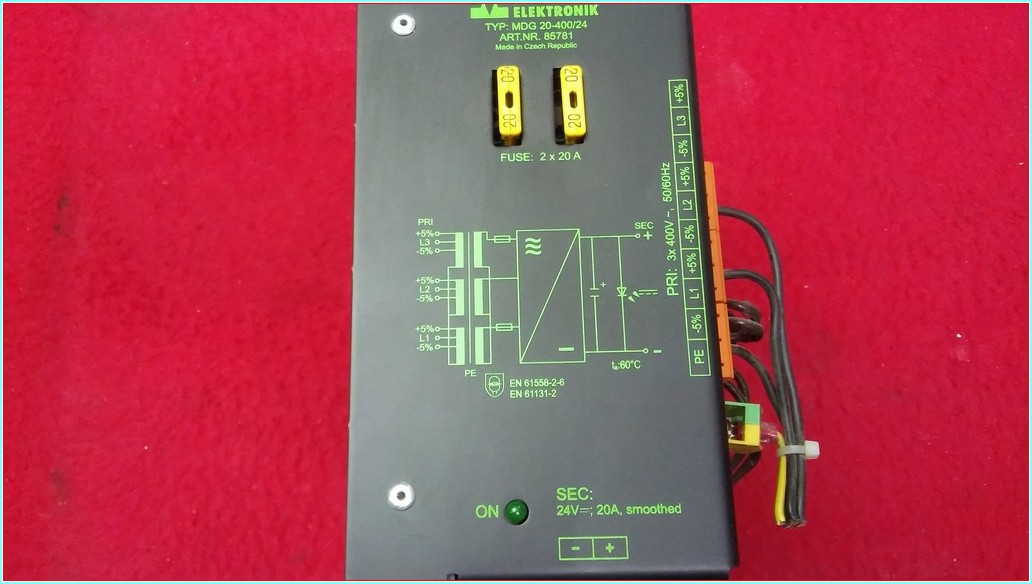 MURR ELEKTRONIK MDG 20-400-24 KOMPAKT GÜÇ ADAPTÖRÜ 85781 3 FAZ GÜÇ KAYNAGI