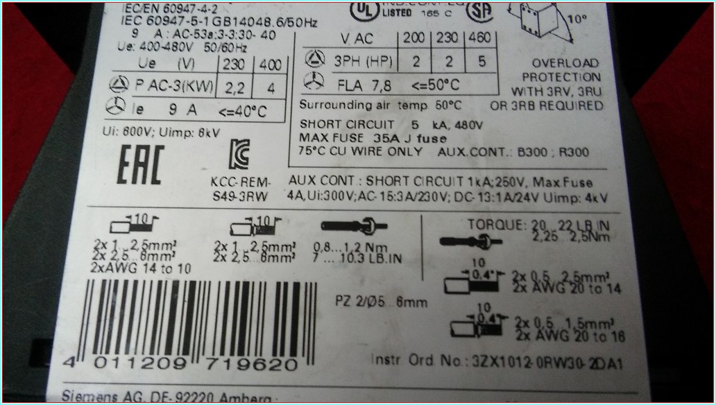 SIEMENS 3RW3016-1BB14 4KW YUMUŞAK YOL VERME YUMUŞAK KALKIŞ