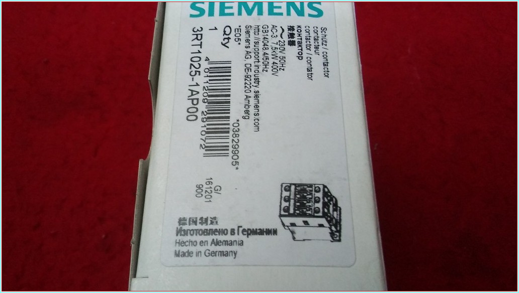 SIEMENS 3RT1025-1AP00 7,5KW KONTAKTÖR