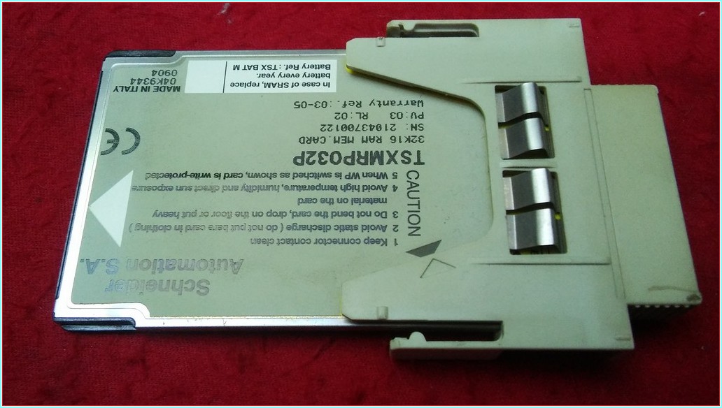 SCHNEİDER TSXMRP032P 32K 16 RAM MEM CART
