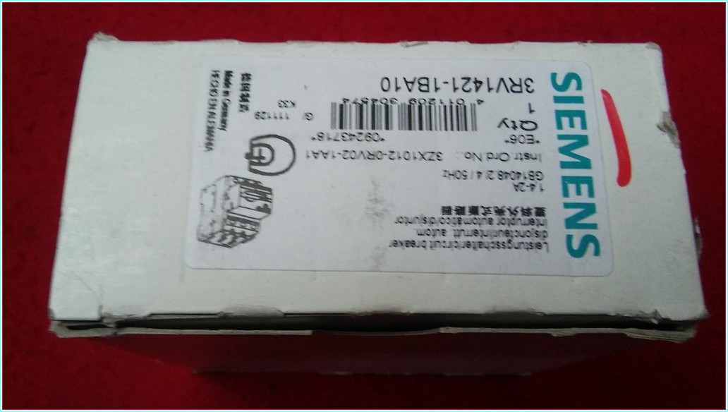 SIEMENS 3RV1421-1BA10 1,4-2A MOTOR KORUMA ŞALTER TİPİ