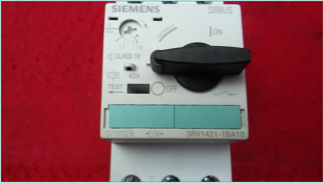SIEMENS 3RV1421-1BA10 1,4-2A MOTOR KORUMA ŞALTER TİPİ