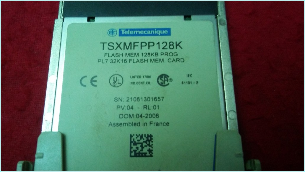 TELEMECANİQUE TSXMFPP128K FLASH MEM 128KB PROG PL7 32K 16 FLASH MEM CARD
