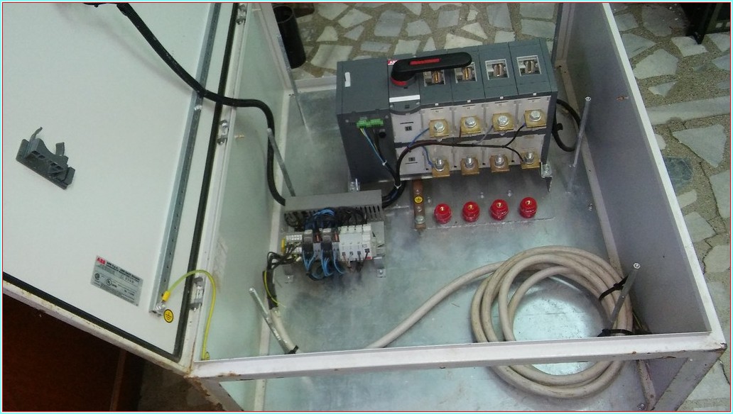 ABB OTM 630E4CM230C 630A 4 KUTUPLU TRANSFER ORJİNAL ABB PANOLU