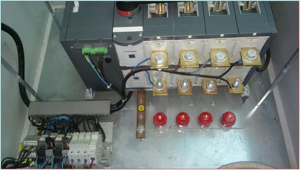 ABB OTM 630E4CM230C 630A 4 KUTUPLU TRANSFER ORJİNAL ABB PANOLU