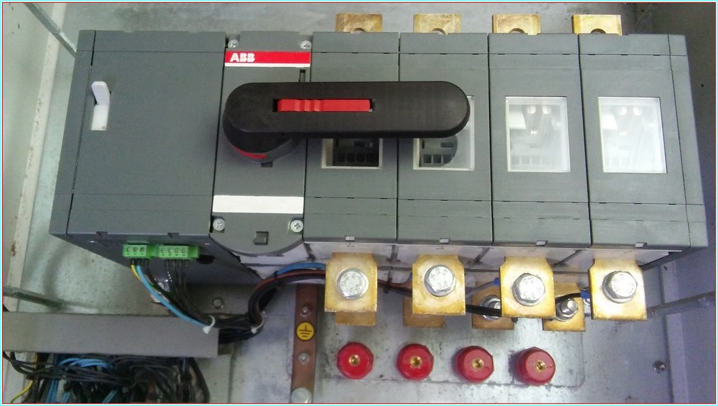 ABB OTM 630E4CM230C 630A 4 KUTUPLU TRANSFER ORJİNAL ABB PANOLU