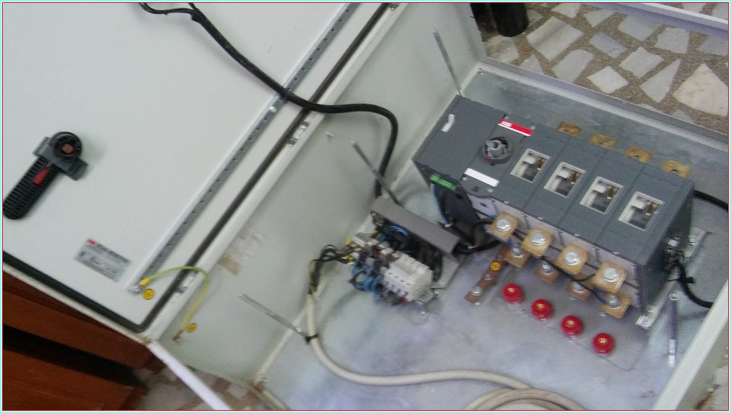 ABB OTM 630E4CM230C 630A 4 KUTUPLU TRANSFER ORJİNAL ABB PANOLU