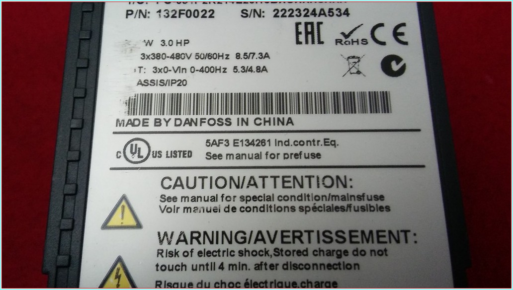 DANFOSS FC-051P2K2T4E20H3BXCXXXSXXX 2,2KW 380V SÜRÜCÜ SIFIRDAN