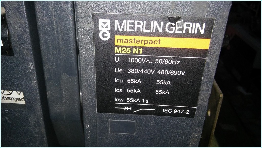 MERLİN GERİN M25 N1 MASTERPACT 2500A MOTORLU MOTORSUZ ŞALTER