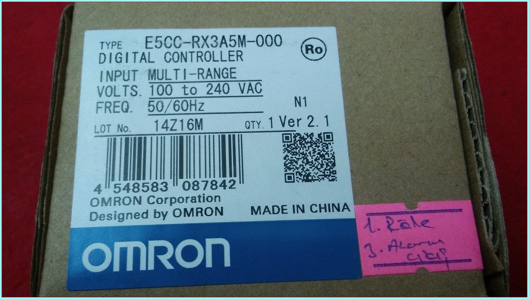 OMRON E5CC-RX3A5M-000 E5CC ISI KONTROL 1 RÖLE 3 ALARM CIKIŞ SIFIR KUTULU