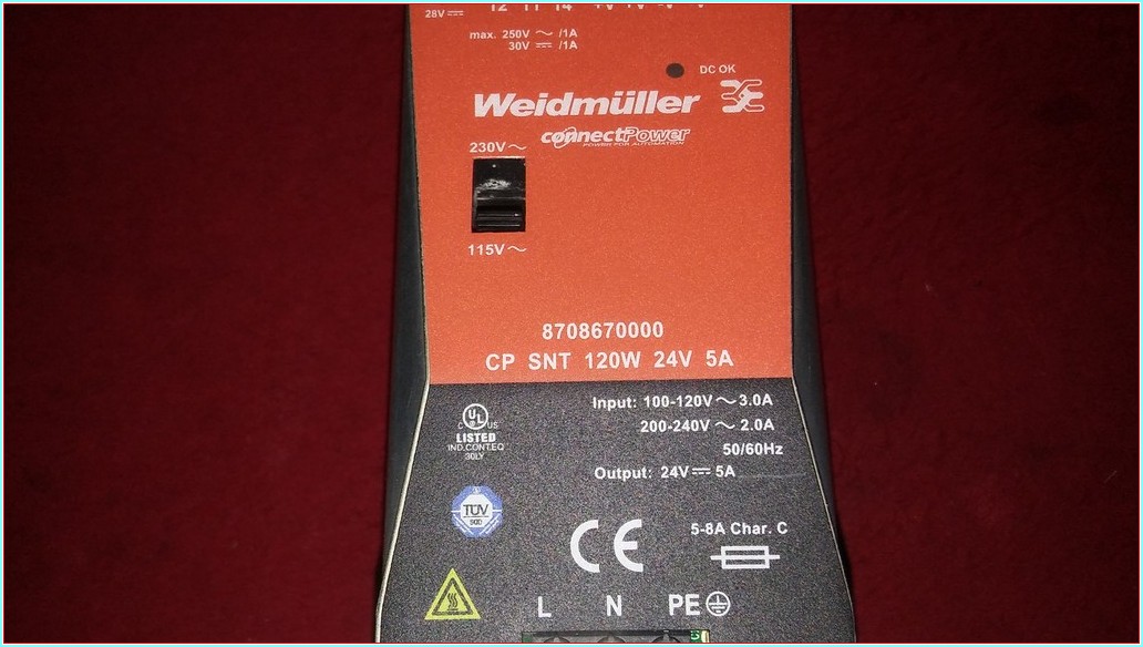 WEİDMÜLLER 8708670000 CP SNT 120W 24V 5A GÜÇ KAYNAGI 5A SIFIRDAN FARKI FİYATI